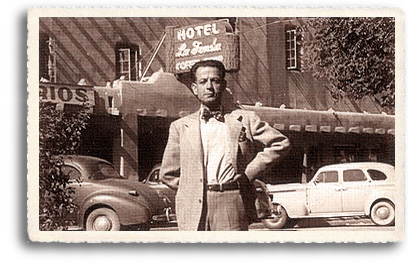 Former owner of the Hotel La Fonda de Taos, James Karavas in 1937